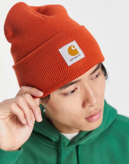 Carhartt WIP – Watch – Pomarańczowa czapka beanie, 3 z 4