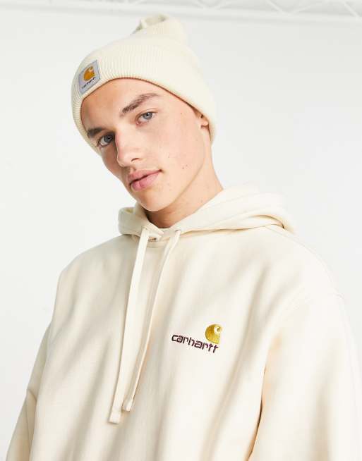 Carhartt WIP – Watch – Strickmütze in Weiß