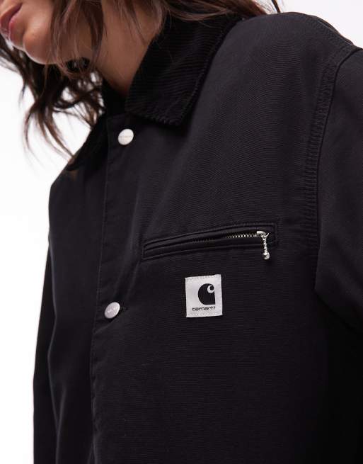 Carhartt WIP - Webster - Jas met lange pasvorm in zwart, 4 van 4