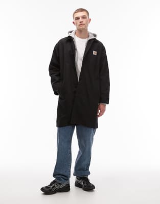 Carhartt Webster Longline Coat In Black