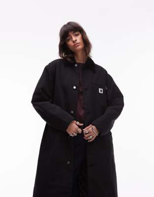 Carhartt Webster Longline Coat In Black