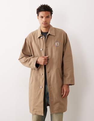 Carhartt WIP Carhartt WIP webster longline coat in light brown
