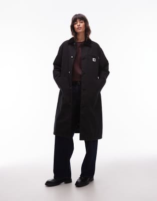 Carhartt WIP - Webster - Longline-Mantel in Schwarz