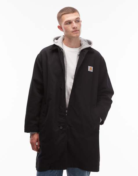 Carhartt WIP - Webster - Sort longline frakke - view 1