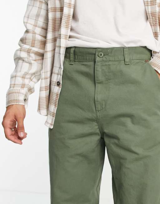 Carhartt WIP - Wesley - Tapered bukser i kakigrøn, 3 af 4