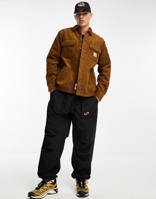 Carhartt WIP – Whitsome – Brun quiltad skjorta i manchester, 3 av 4