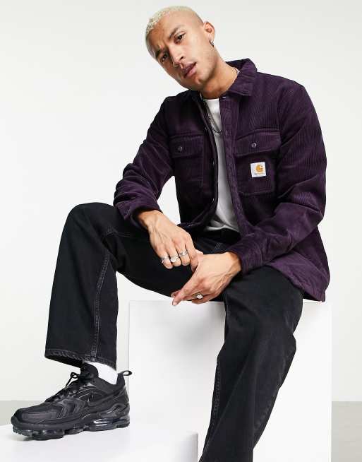 Carhartt WIP whitsome corduroy overshirt in purple