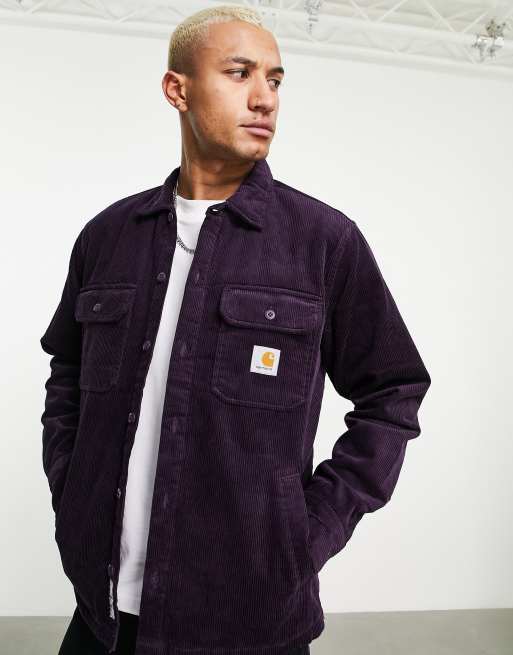 Carhartt WIP whitsome corduroy overshirt in purple