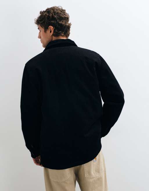 Carhartt WIP Whitsome corduroy shacket in black, 3 of 5