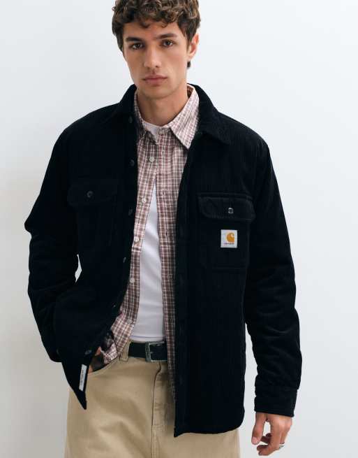 Carhartt WIP Whitsome corduroy shacket in black, 5 of 5