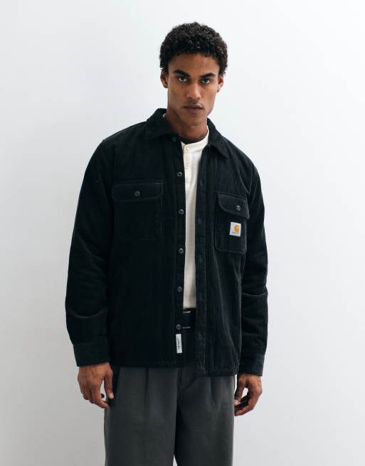 Carhartt WIP Whitsome shacket in dark green, 2 of 5