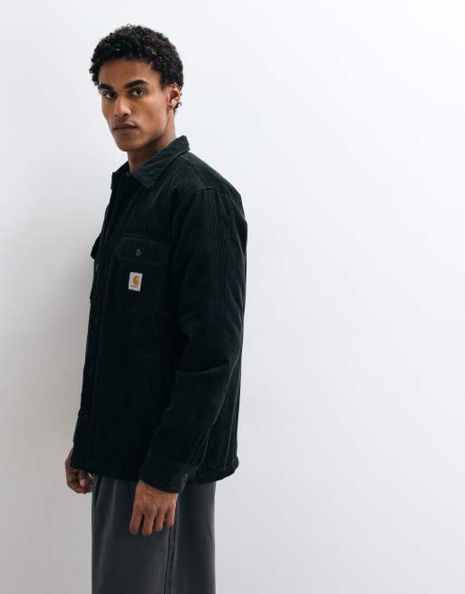 Carhartt WIP Whitsome shacket in dark green, 3 of 5