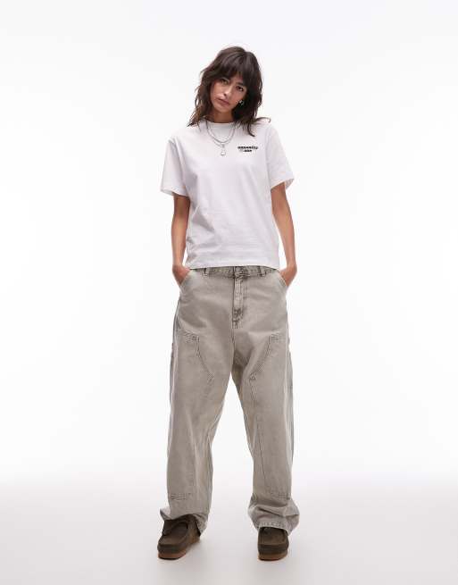 Carhartt WIP – Wiptopia – Biały T-shirt z nadrukiem na plecach, 2 z 4