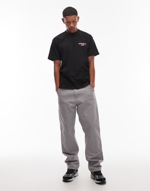 Carhartt WIP - Wiptopia - T-shirt ampia nera con stampa sul retro, 2 di 5