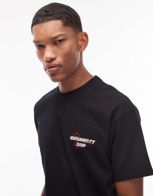 Carhartt WIP - Wiptopia - T-shirt ampia nera con stampa sul retro, 5 di 5