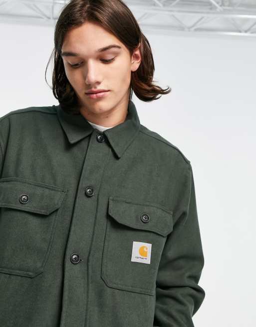 Carhartt WIP – Wiston – Hemdjacke in Grün ASOS