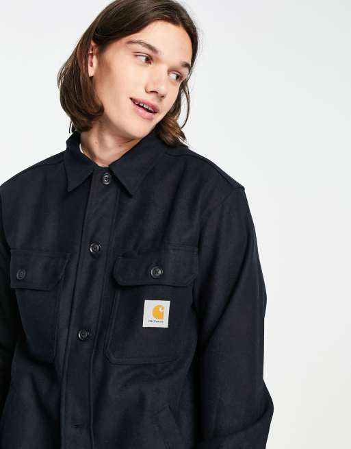 Carhartt WIP – Wiston – Hemdjacke in Marineblau ASOS
