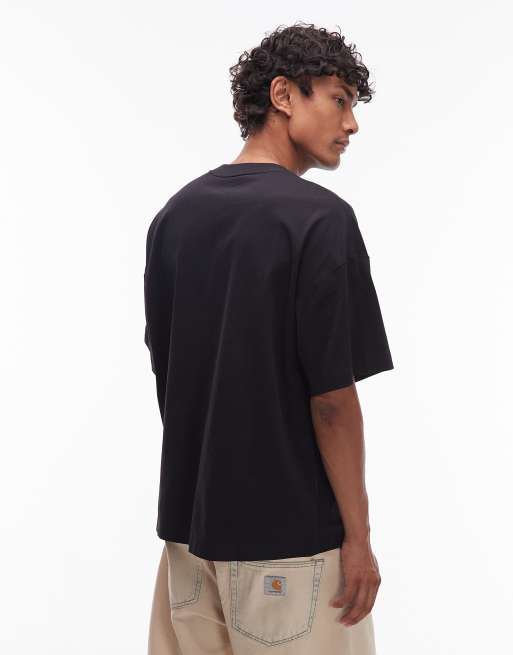 Carhartt WIP - Work - Camicia nera squadrata con tasca, 3 di 5