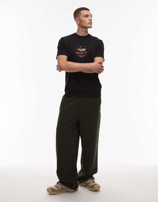 Carhartt WIP - Work Life Romance - Sort T-shirt med afslappet pasform og motiv, 2 af 5
