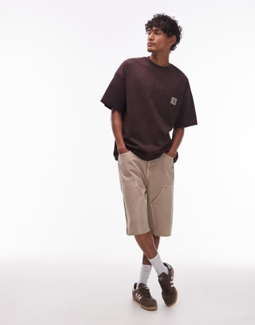 Carhartt WIP - Work Pocket - Brun T-shirt i firkantet pasform, 2 af 5