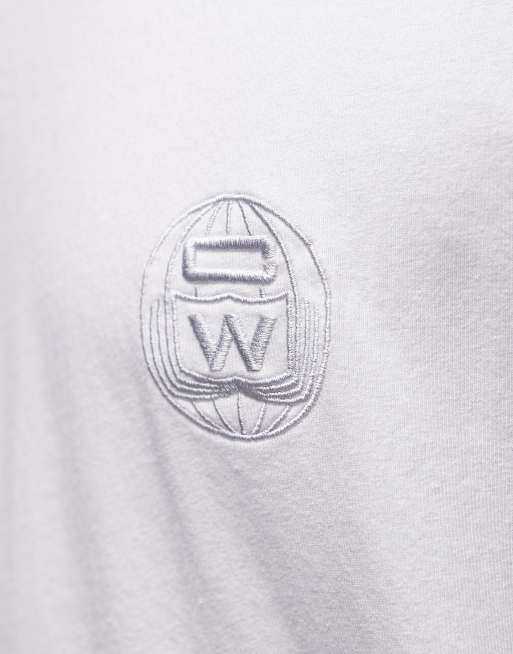 Carhartt WIP world class back print boxy fit long sleeve t-shirt in white , 5 of 5
