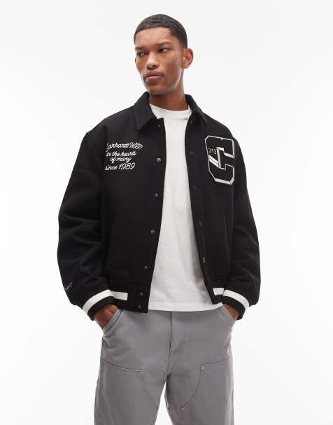 Carhartt WIP - World Class - Bomber style Teddy - Noir - view 1