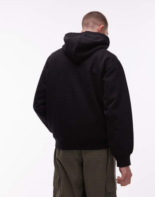 Carhartt WIP world tour logo hoodie in black, 3 of 5