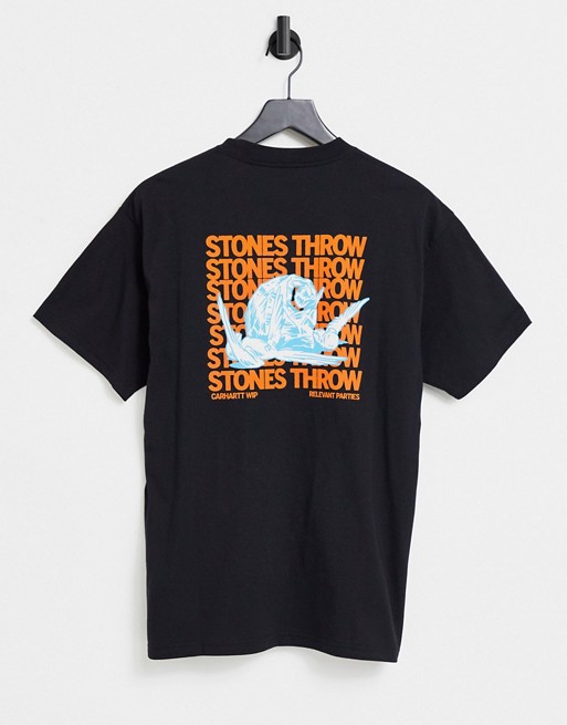 Carhartt WIP x Relevant Parties Stone Throw Records t-shirt in black
