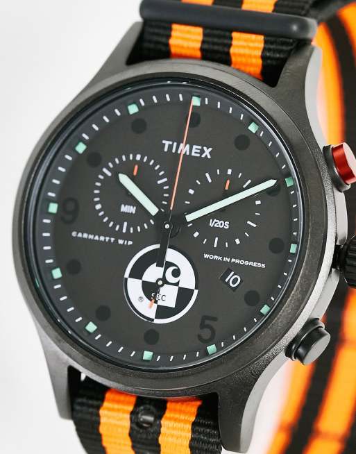 Carhartt WIP x Timex – Range C Allied – Svart klocka med kronograf