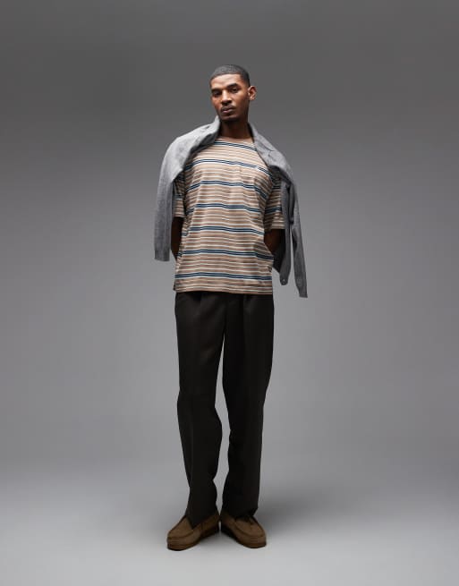 Carhartt WIP – Zane – Beige och blå t-shirt, 2 av 5