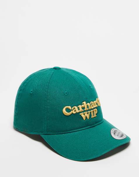 Carhartt WIP – Zielona czapka z daszkiem i napisem - view 1