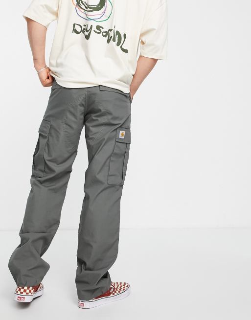 Carhartt WIP – Zielone bojówki o regularnym kroju, 4 z 4