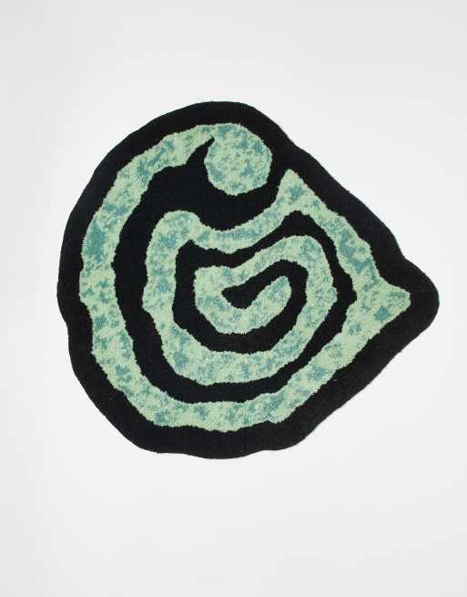 Carhartt WIP – Zielony dywan ze spiralnym wzorem