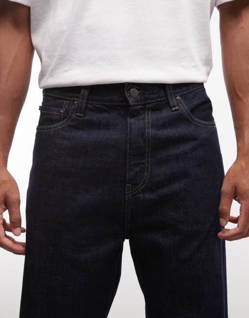 Carhartt WIPAaron tapered regular fit jeans in indigo blue, 5 of 5