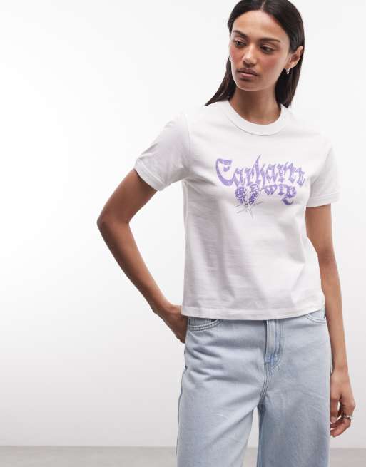 Carhatt WIP – Disclaimer – Biały T-shirt, 2 z 4