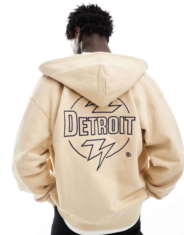 Carhartt WIP - Carhattt WIP blazer graphic back hoodie in sand