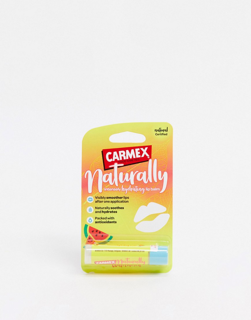 Carmex – Naturally Intensely Hydrating Lip Balm – Vattenmelon-Ingen färg