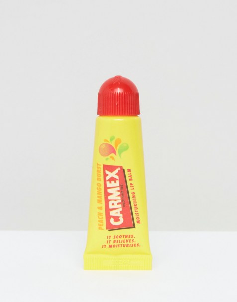 Carmex Peach & Mango Burst Moisturising Lip Balm Tube