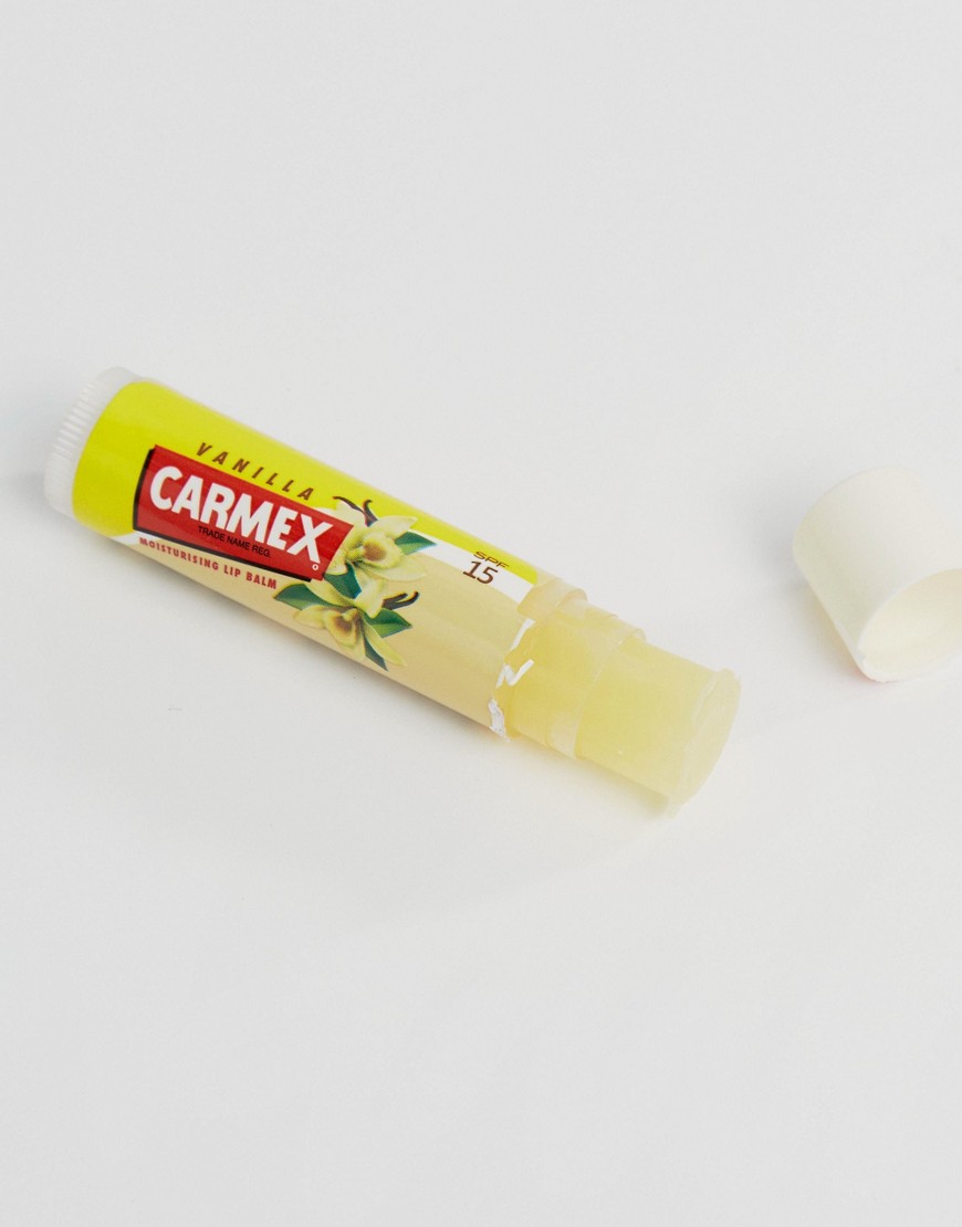 Carmex – Vanilla Ultra Moisturising Lip Balm SPF 15 – Läppbalsam med solskyddsfaktor-Genomskinlig
