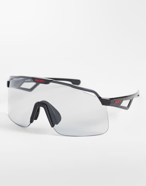 Carrera - Ducati - Lunettes de soleil masque à verres gris clair - Noir, 3 de 3