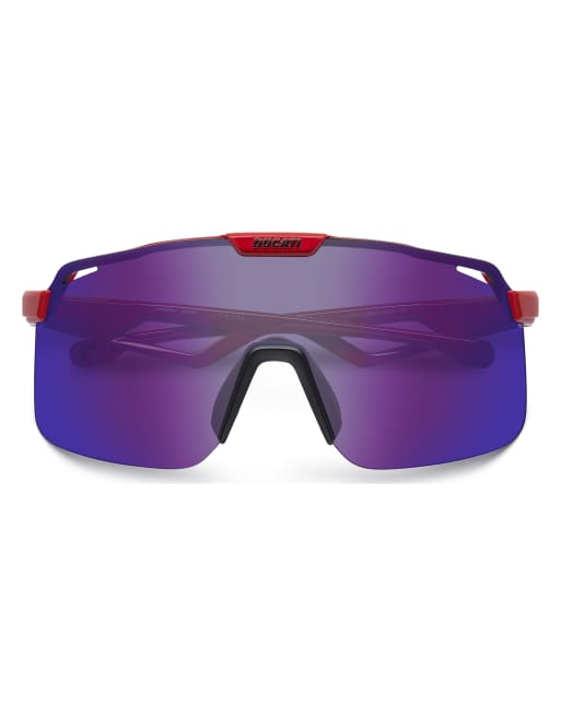 Carrera – Ducati – Sonnenbrille in Rot mit getönten Gläsern in Blau, 3 von 4