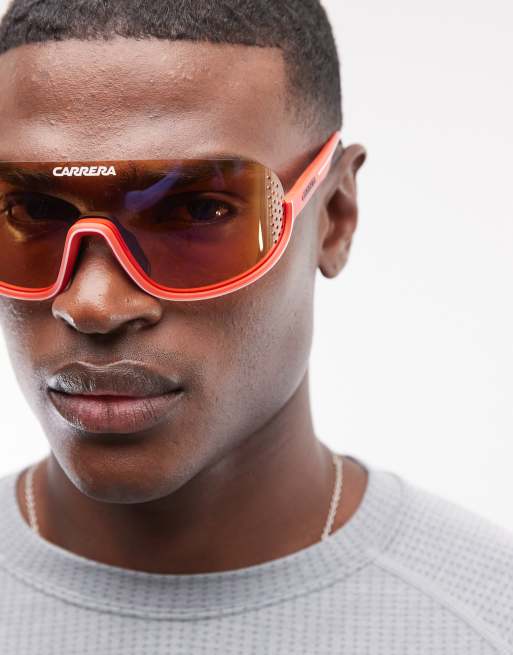 Carrera - Eyedra - Gafas de sol rojas con lentes naranjas, 2 de 3