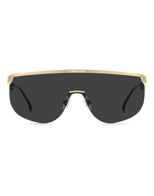 Carrera - Flaglab - Lunettes de soleil rectangulaires à verres gris - Noir, 3 de 7