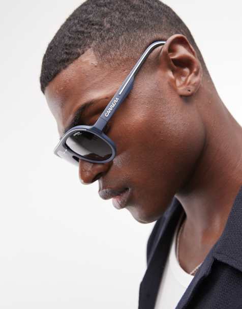 Carrera - Lunettes de soleil pilote style sport à verres gris - Bleu - view 1