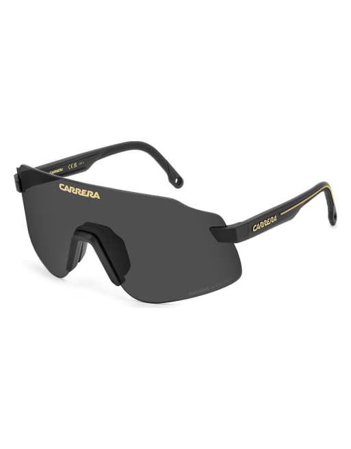 Carrera - Lunettes de soleil rectangulaires à verres gris - Noir, 2 de 4