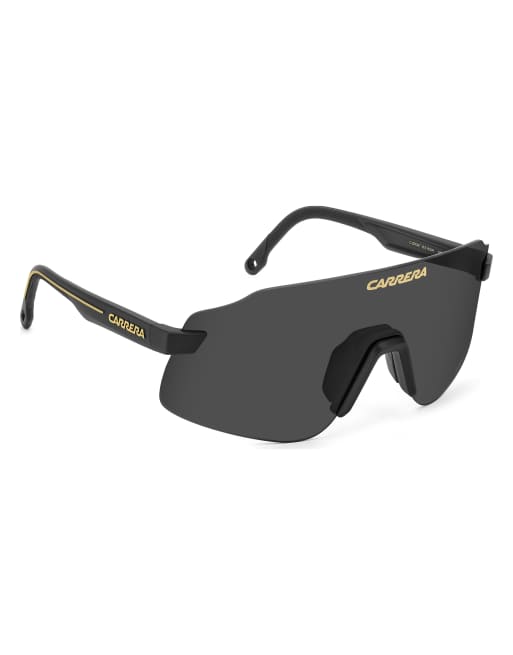 Carrera - Lunettes de soleil rectangulaires à verres gris - Noir, 4 de 4