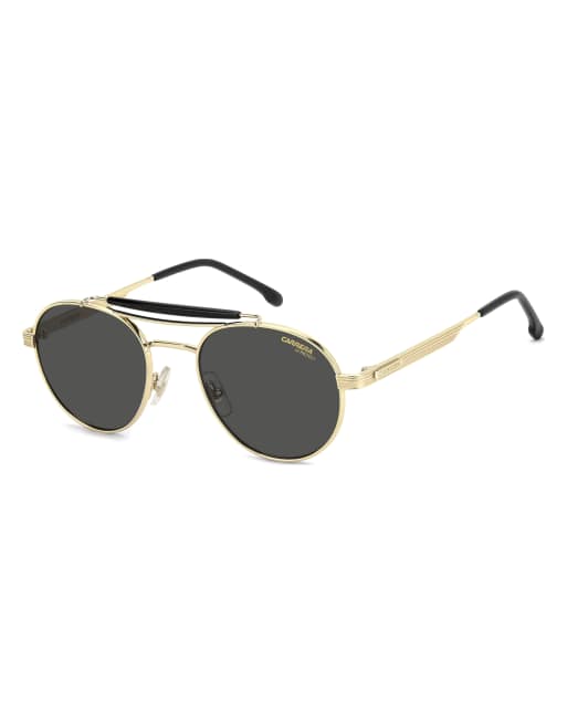 Carrera Round sunglasses with grey lenses in gold - GOLD, 2 of 4