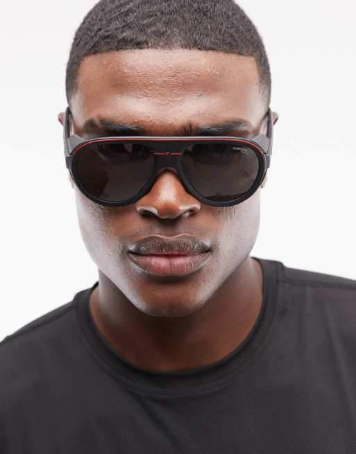 Carrera - Sport - Gafas de sol negras estilo aviador con lentes grises, 2 de 3