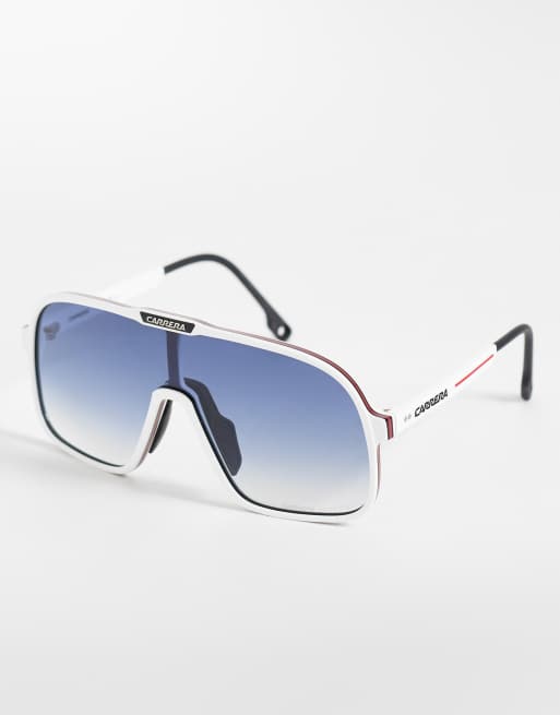 Carrera - Sport - Lunettes de soleil masque avec verres bleus - Blanc, 3 de 3