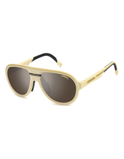 Carrera - Sport Pilot - Occhiali da sole con lenti argentate color oro, 2 di 4